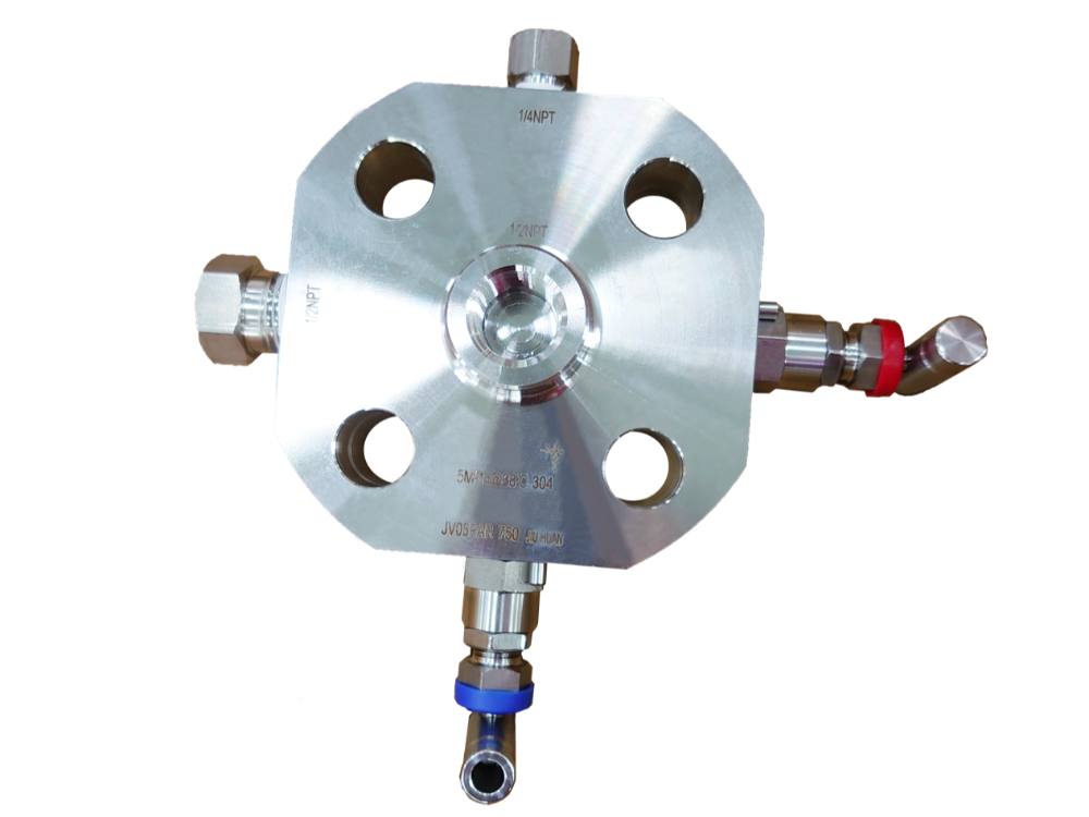 CLASS300單法蘭單隔離泄放閥組帶堵頭